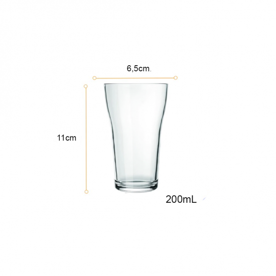 Copo de Vidro 200mL Nadir Boteco Copo de Vidro 200mL Nadir Boteco