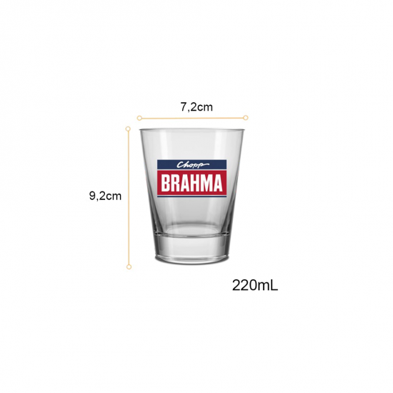 Copo de Vidro 220mL Nadir Brahma Caldereta Copo de Vidro 220mL Nadir Brahma Caldereta
