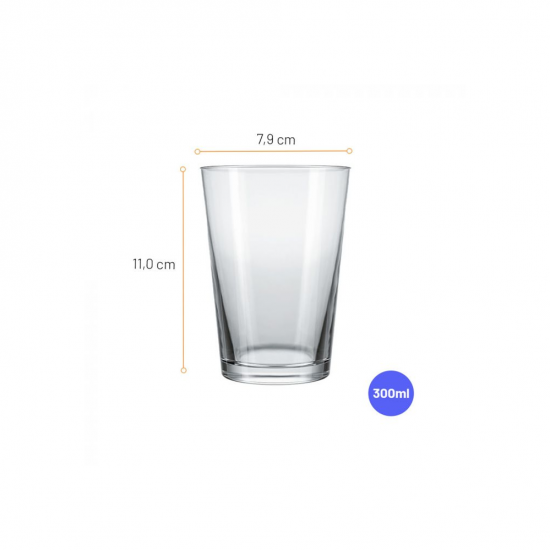 Copo de Vidro 300mL Nadir Caldereta Classic Copo de Vidro 300mL Nadir Caldereta Classic