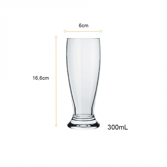 Copo de Vidro 300mL Tulipa Nadir Munich Copo de Vidro 300mL Tulipa Nadir Munich