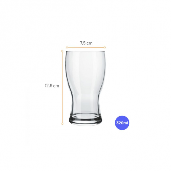 Copo de Vidro 315mL Nadir Frevo Copo de Vidro 315mL Nadir Frevo