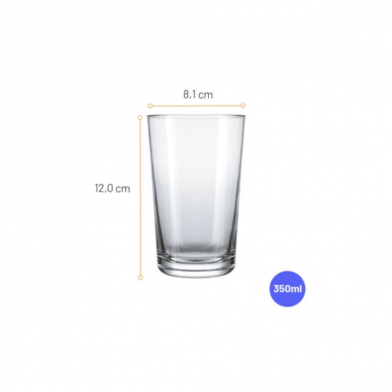 Copo de Vidro 350mL Nadir Caldereta Copo de Vidro 350mL Nadir Caldereta