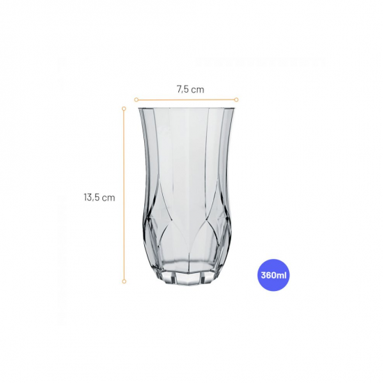 Copo de Vidro 360mL Nadir Opera Copo de Vidro 360mL Nadir Opera