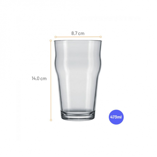 Copo de Vidro 473mL Nadir Stout Copo de Vidro 473mL Nadir Stout