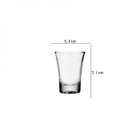 Copo de Vidro Dose 60mL Nadir Olé Copo de Vidro Dose 60mL Nadir Olé
