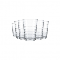 Jogo de Copo de Vidro 265mL Nadir Batuque com 6 peças