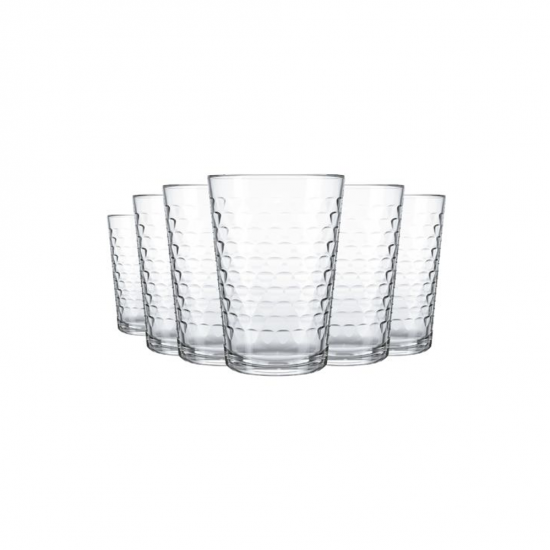 Jogo de Copo de Vidro 265mL Nadir Batuque com 6 peças Jogo de Copo de Vidro 265mL Nadir Batuque com 6 peças