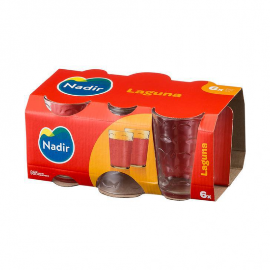 Jogo de Copo de Vidro 265mL Nadir Laguna com 6 peças Jogo de Copo de Vidro 265mL Nadir Laguna com 6 peças