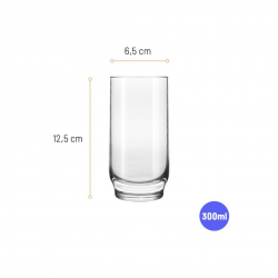 Jogo de Copo de Vidro 300mL Nadir Lights com 6 peças Jogo de Copo de Vidro 300mL Nadir Lights com 6 peças