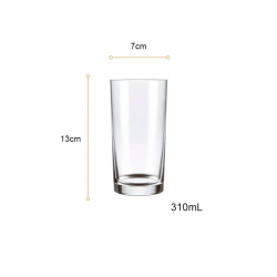 Jogo de Copo de Vidro 310mL Nadir Manchester com 6 peças Jogo de Copo de Vidro 310mL Nadir Manchester com 6 peças
