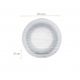 Prato de Vidro Fundo 22,4cm Duralex Diamante Prato de Vidro Fundo 22,4cm Duralex Diamante