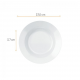 Prato de Vidro Fundo 23cm Duralex Opaline Menu Branco Prato de Vidro Fundo 23cm Duralex Opaline Menu Branco