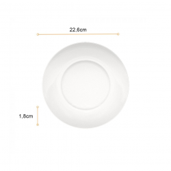 Prato de Vidro Raso 22,6cm Duralex Astral Prato de Vidro Raso 22,6cm Duralex Astral