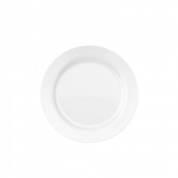 Prato de Vidro Raso 24cm Duralex Opaline Menu Branco Prato de Vidro Raso 24cm Duralex Opaline Menu Branco