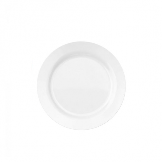 Prato de Vidro Raso 24cm Duralex Opaline Menu Branco Prato de Vidro Raso 24cm Duralex Opaline Menu Branco