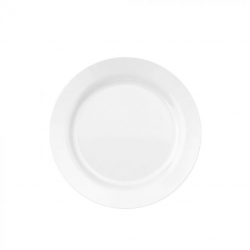 Prato de Vidro Raso 26,5cm Duralex Opaline Menu Branco Prato de Vidro Raso 26,5cm Duralex Opaline Menu Branco