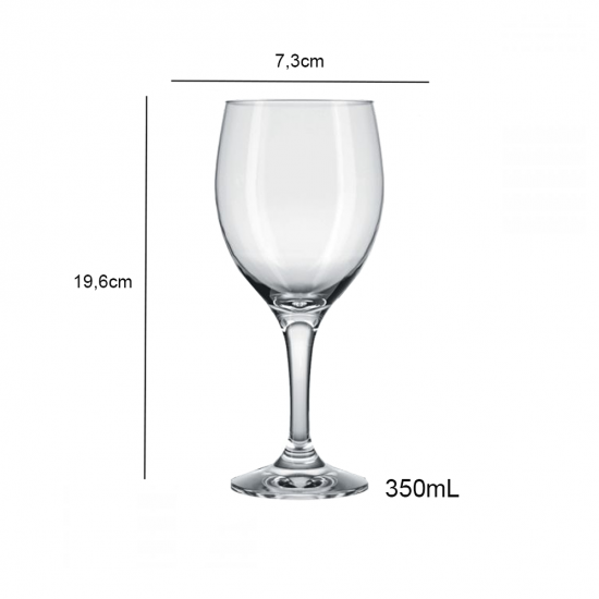 Taça de Vidro Vinho 350mL Nadir Imperatriz Taça de Vidro Vinho 350mL Nadir Imperatriz