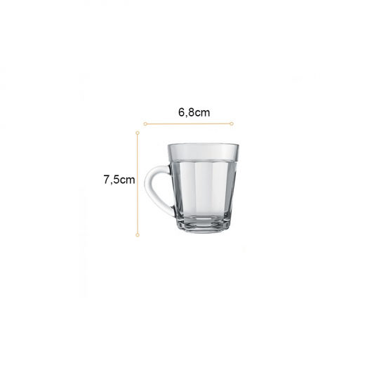Xícara de Vidro 90mL Nadir Americano Xícara de Vidro 90mL Nadir Americano