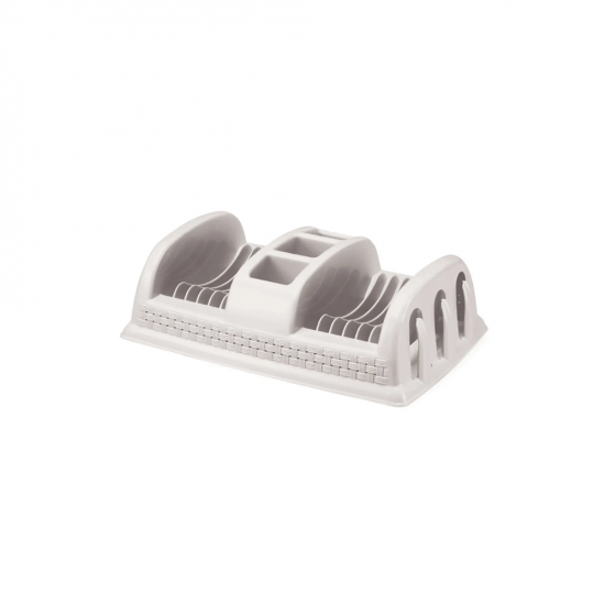Escorredor de Louças de Plástico Nitron Rattan Branco Escorredor de Louças de Plástico Nitron Rattan Branco