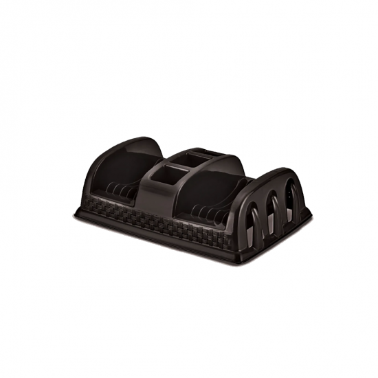 Escorredor de Louças de Plástico Nitron Rattan Preto Escorredor de Louças de Plástico Nitron Rattan Preto