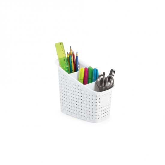 Organizador Multiuso Nitron Rattan Branco Organizador Multiuso Nitron Rattan Branco