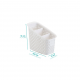 Organizador Multiuso Nitron Rattan Branco Organizador Multiuso Nitron Rattan Branco