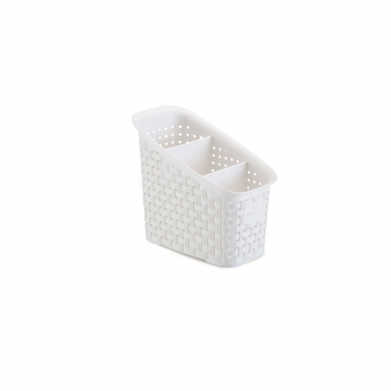 Organizador Multiuso Nitron Rattan Branco Organizador Multiuso Nitron Rattan Branco