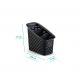 Organizador Multiuso Nitron Rattan Preto Organizador Multiuso Nitron Rattan Preto