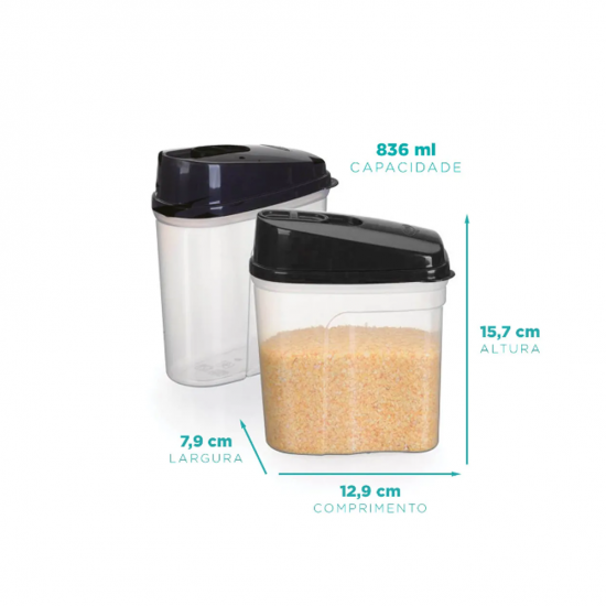 Farinheira de Plástico 836mL Nitron Farinheira de Plástico 836mL Nitron