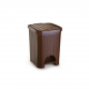Lixeira com Pedal 12L Nitron Vime Marrom Lixeira com Pedal 12L Nitron Vime Marrom