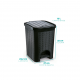 Lixeira com Pedal 12L Nitron Vime Preta Lixeira com Pedal 12L Nitron Vime Preta