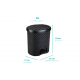 Lixeira com Pedal 6L Nitron Rattan Preta Lixeira com Pedal 6L Nitron Rattan Preta