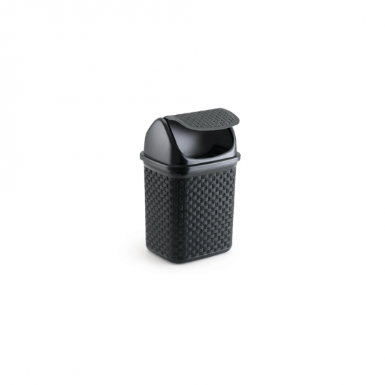 Lixeira com Tampa Basculante 4,5L Nitron Preta Lixeira com Tampa Basculante 4,5L Nitron Preta