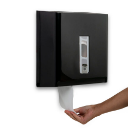 Dispenser para Papel Higiênico Rolão 300m Nobre Ruzalem Street Preto Dispenser para Papel Higiênico Rolão 300m Nobre Ruzalem Street Preto