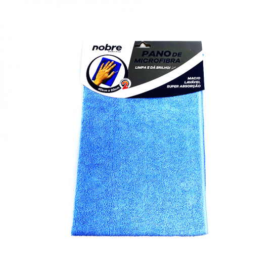 Pano de Microfibra 40x60cm Nobre Azul com 2 unid. Pano de Microfibra 40x60cm Nobre Azul com 2 unid.