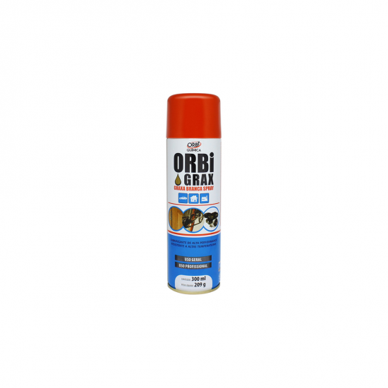 Graxa Branca Spray 300mL Orbi Graxa Branca Spray 300mL Orbi