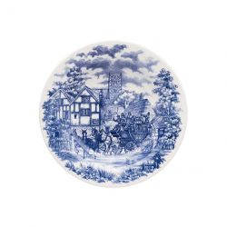 Prato de Louça Fundo 21,5cm Biona Cena Inglesa Prato de Louça Fundo 21,5cm Biona Cena Inglesa