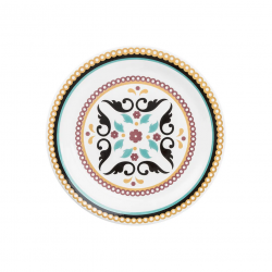 Prato de Louça para Sobremesa 20cm Oxford Floreal Luiza Prato de Louça para Sobremesa 20cm Oxford Floreal Luiza