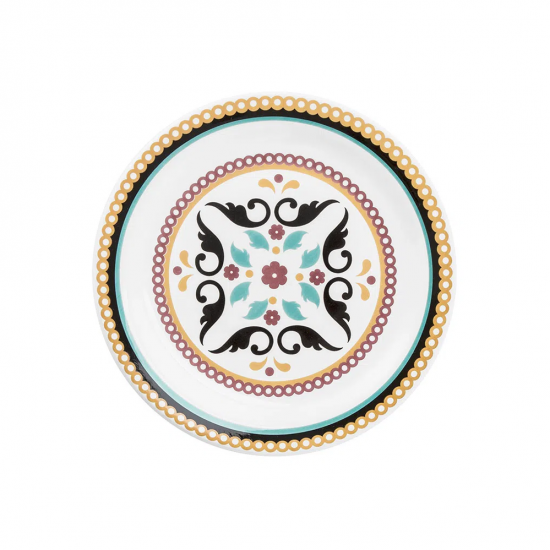 Prato de Louça para Sobremesa 20cm Oxford Floreal Luiza Prato de Louça para Sobremesa 20cm Oxford Floreal Luiza