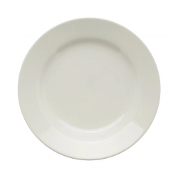 Prato de Louça Raso 24cm Biona Branco Prato de Louça Raso 24cm Biona Branco