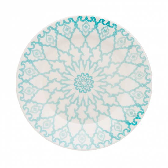 Prato de Louça Raso 24cm Biona Mandala Prato de Louça Raso 24cm Biona Mandala
