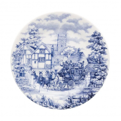 Prato de Louça Raso 26cm Biona Cena Inglesa Prato de Louça Raso 26cm Biona Cena Inglesa