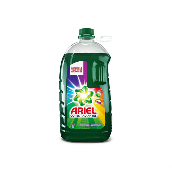 Lava Roupas Líquido Ariel Clássico 3L Cores Radiantes Lava Roupas Líquido Ariel Clássico 3L Cores Radiantes