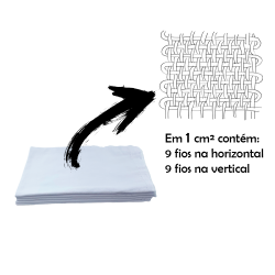 Pano de Chão Saco Alvejado 9 Batidas Araras Comum 40x65cm Pano de Chão Saco Alvejado 9 Batidas Araras Comum 40x65cm