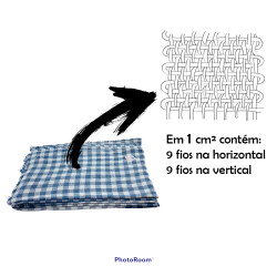 Pano de Chão Xadrez Saco 9 Batidas Panos e Cia Algodão 45x65cm Pano de Chão Xadrez Saco 9 Batidas Panos e Cia Algodão 45x65cm