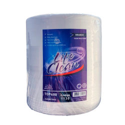 Pano Multiuso Tipo Perfex Branco Life Clean com 600 panos 28x40cm