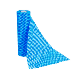 Pano Multiuso Tipo Perfex Azul Life Clean com 50 panos de 28x50cm