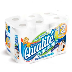 Papel Higiênico Folha Dupla Qualité Neutro com 12 rolos 30 metros