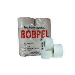 Papel Higiênico Rolão Branco Folha Simples com 8 rolos de 275g