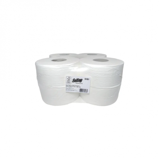 Papel Higiênico Rolão Sulleg 100% Celulose Folha Dupla com 8 rolos de 250m Papel Higiênico Rolão Sulleg 100% Celulose Folha Dupla com 8 rolos de 250m